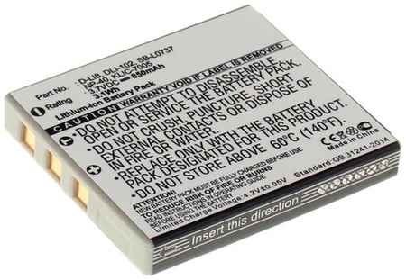 Аккумуляторная батарея iBatt 850mAh для Pentax Optio Wpi, Optio S5n, Optio T20, для Praktica luxmedia 8403, Luxmedia 7403, для Samsung Digimax L80 19848287862818