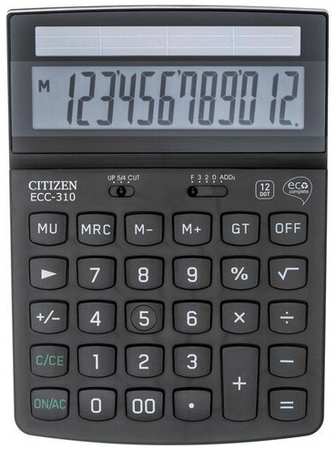 Калькулятор настольный полноразмерныйcitizen ECC-310 12-разрядный