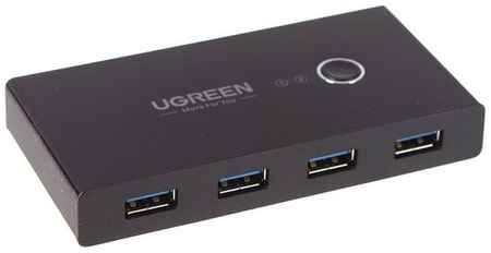Разветвитель портов UGREEN 2 In 4 Out USB 3.0 Sharing Switch Box US216 (30768) 19848294513034