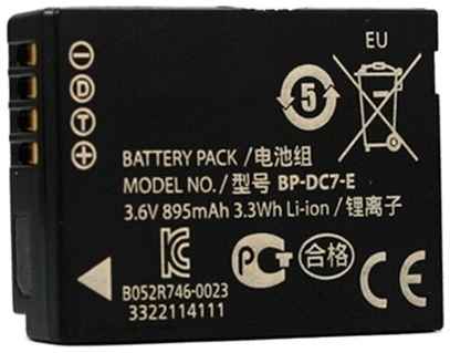 Аккумуляторная батарея MyPads 895mAh BP-DC7/ BP-DC7-E на фотоаппарат Leica V-Lux 20/ V-Lux 30/ V-Lux 40