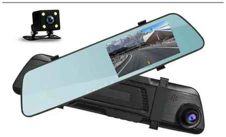 DVR Автомобильный видеорегистратор, зеркало видеорегистратор с камерой заднего вида 19848303936345