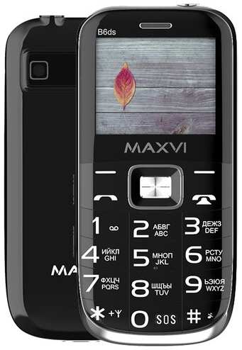 Телефон MAXVI B6ds, 2 SIM, черный 19848304240809