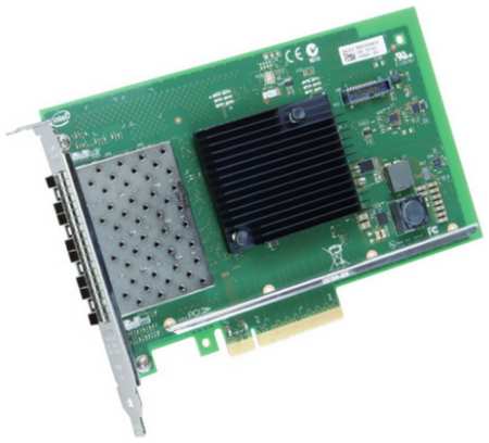 Сетевой адаптер Intel X710DA4, зеленый 19848304241316