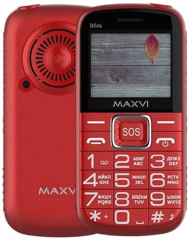 Телефон MAXVI B5ds, 2 SIM, red 19848304242681