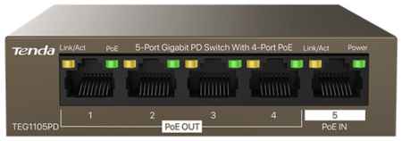 Tenda TEG1105PD 5-портовый гигабитный PD коммутатор с 4 - PoE портами 19848304867786