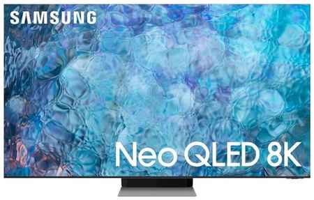 75″ Телевизор Samsung QE75QN900BU 2022 VA, нержавеющая сталь
