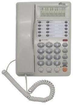 Проводной телефон Ritmix RT-495, CallerID, функции: удержание вызова (MUTE), перевод звонка на другой внутренний номер, встроенный калькулятор