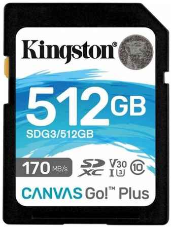 Флеш карта SDXC 512Gb Kingston Canvas Go Plus UHS-I U3 V30 (SDG3/512GB)