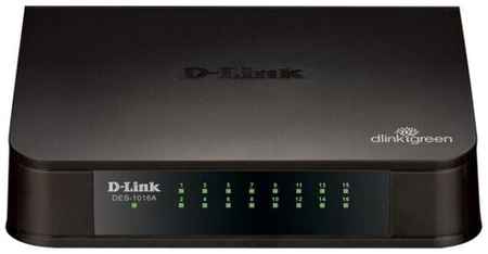 Коммутатор D-Link DES-1016A/E2A, 16 портов 10/100 Base, без управления 19848308974409