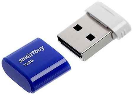 Флешка Smartbuy Lara, 32 Гб, USB2.0, чт до 25 Мб/с, зап до 15 Мб/с, синяя 19848309359553