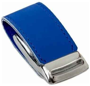 Подарочная флешка кожаная на магните синяя, оригинальный сувенирный USB-накопитель 16GB 19848311416553