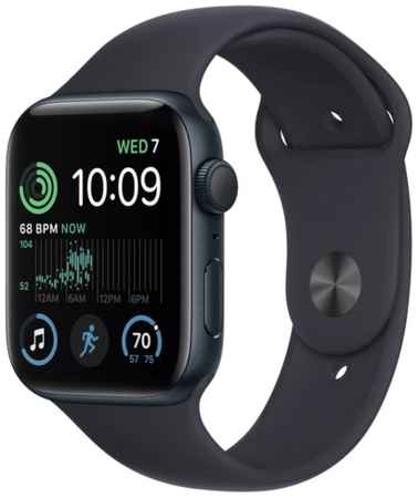 Умные часы Apple Watch Series SE Gen 2 44 мм Aluminium Case GPS, midnight/ Nike Sport Band