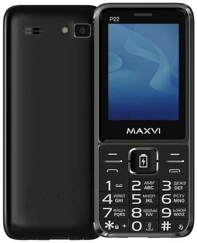 Телефон MAXVI P22, 2 SIM, black 19848314394162