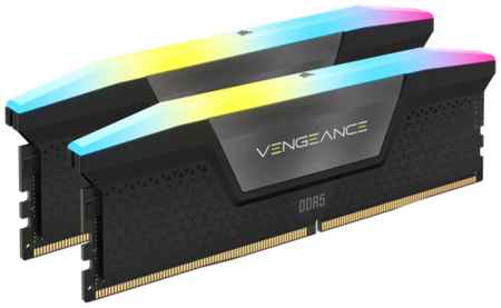 Оперативная память Corsair Vengeance RGB (16 ГБ x 2 шт.) DDR5 5200 МГц DIMM CL40 CMH32GX5M2B5200C40 19848314477303