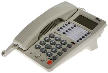 Телефон Ritmix RT-495, Caller ID, однокнопочный набор, память номеров, спикерфон, белый 19848315818000