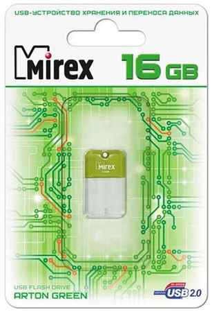 Флеш накопитель 16GB Mirex Arton, USB 2.0, Зеленый 19848316080880