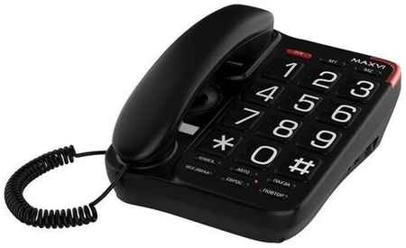 Ritmix Телефон проводной Maxvi CB-01 Чёрный 19848316939514