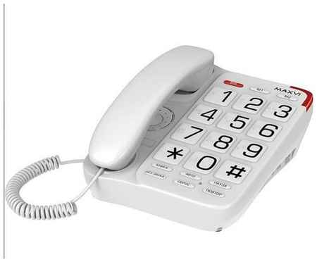 Телефон проводной Maxvi CB-01 Белый 19848316939525