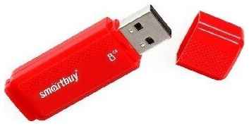USB флеш SMARTBUY SB8GBDK-R 8GB 8 Гб, красный 19848317829162