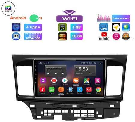 Podofo Автомагнитола для Mitsubishi Lancer X (2007-2013), Android 11, 1/16 Gb, Wi-Fi, Bluetooth, Hands Free, разделение экрана, поддержка кнопок на руле 19848317899432