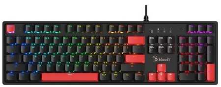 Клавиатура A4Tech Bloody S510N механическая черный/красный USB for gamer LED 19848318533608