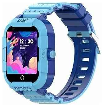 Наручные умные часы Smart Baby Watch Wonlex CT12 голубые, электроника с GPS и видеозвонком, аксессуары для детей