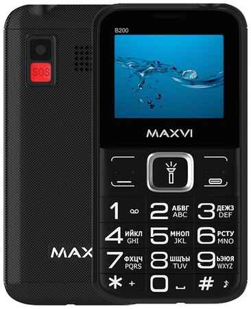 Телефон MAXVI B200 Global для РФ, 2 SIM, черный 19848321290659
