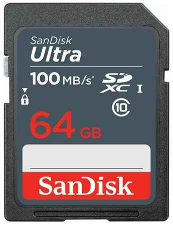 Карта памяти 64Gb SanDisk Ultra SDXC Class 10 (SDSDUNR-064G-GN3IN) 19848321543690