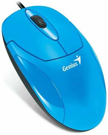 Мышь проводная Genius XScroll V3, синий 19848321597086