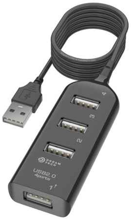 USB HUB / концентратор USB 2.0 на 4 порта / разветвитель / ХАБ для периферийных устройств, DREAM B1 19848322336880