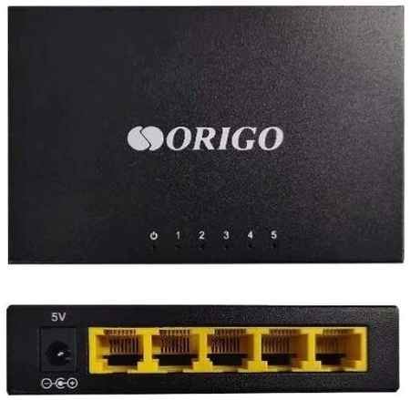 Origo Kaffee Коммутатор ORIGO OS1205/A1A, 5 портов 10/100 Base, внешний блок питания