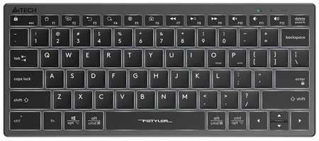 Клавиатура A4Tech Fstyler FX61 серый USB slim LED (FX61 GREY) 19848324549786