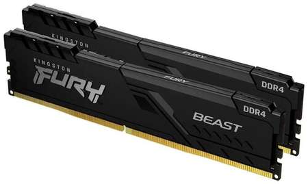 Оперативная память 32Gb DDR4 3600MHz Kingston Fury Beast (2x16Gb KIT) (KF436C18BBK2/32-SP)