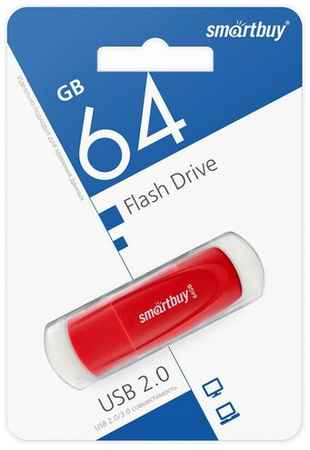 SmartBuy Память Smart Buy ″Scout″ 64GB, USB 2.0 Flash Drive, красный 19848325066588