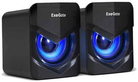 Акустическая система 2.0 ExeGate Accord 200 (USB, 2х3Вт (6Вт RMS), 60-20000Гц, синяя подсв)EX289685RUS