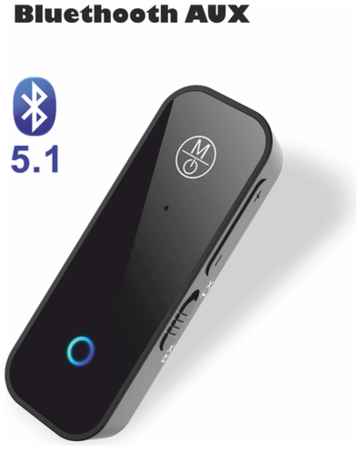 Bluetooth-приемник аудио адаптер, AUX 3.5mm, 140 mAh, Bluetooth 5.1 19848326370047