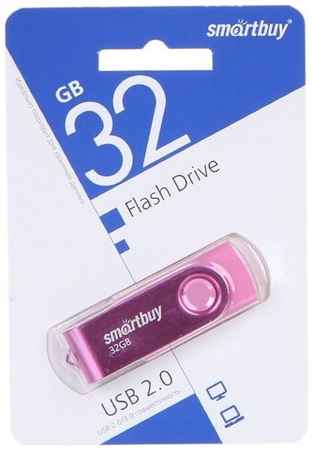 SB032GB2TWP, 32GB USB 2.0, Twist Pink, SmartBuy 19848326803041