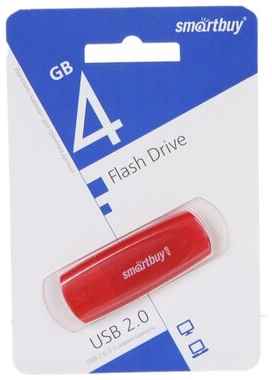USB Flash Drive 4Gb - SmartBuy Scout Red SB004GB2SCR 19848326803049