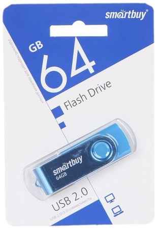 USB Flash Drive 64Gb - SmartBuy UFD 2.0 Twist Blue SB064GB2TWB 19848326898313