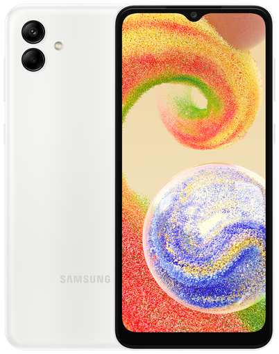 Смартфон Samsung Galaxy A04 4/64 ГБ, 2 SIM, белый 19848326956971