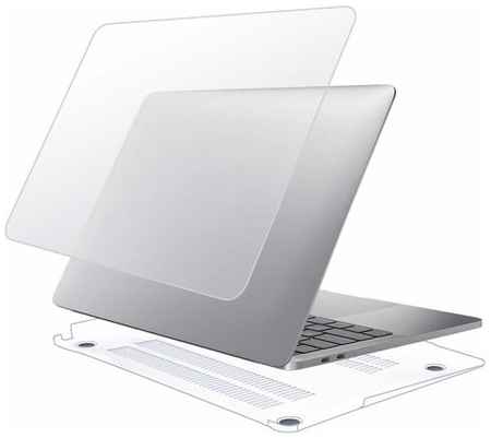 Чехол накладка для ноутбука Apple Macbook Air 13.6 дюймов М2 2022 A2681 / Защитный пластиковый чехол на Макбук Аир 13.6 матовый прозрачный 19848328208784
