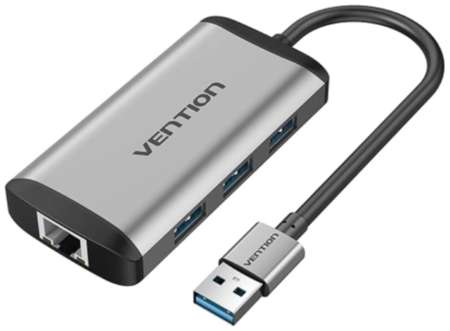Vention USB 3.0 to USB3.0*3/Gigabit Ethernet Docking Station 19848328457677