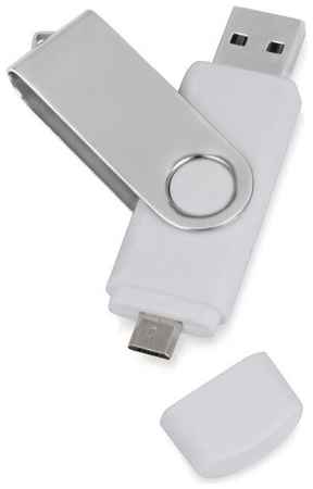 USB/micro USB-флешка 2.0 на 16 Гб Квебек OTG, белый 19848333206350