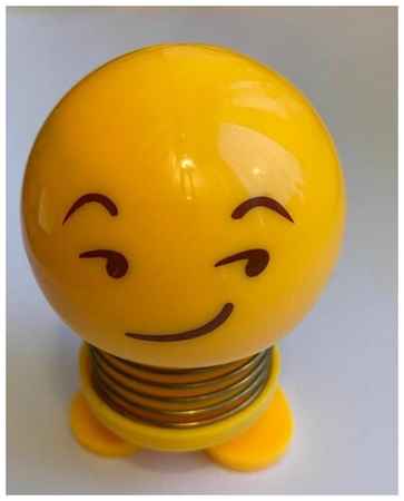 Smiling face spring doll / смайлик на пружине /на панель в авто / аксессуар для автомобиля