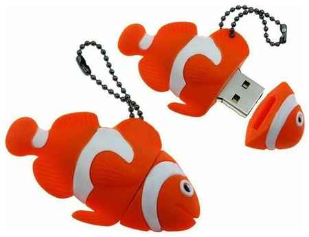 Mister Gift USB Флешка сувенирная подарочная Рыбка Немо рыба клоун 64 ГБ красная 19848336403572