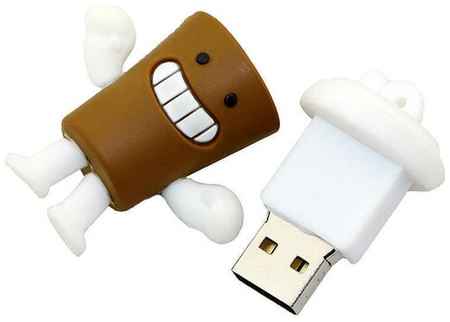 Mister Gift USB Флешка сувенирная подарочная человечек Стакан Кофе 32 ГБ 19848337670511