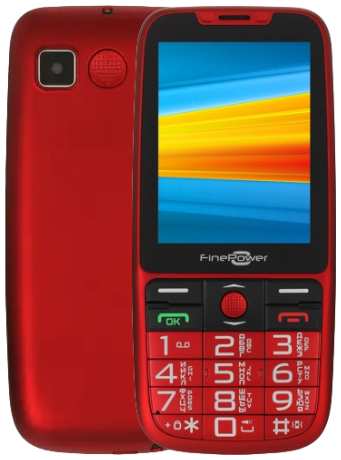 Телефон FinePower SR285, 2 SIM, красный 19848338403326