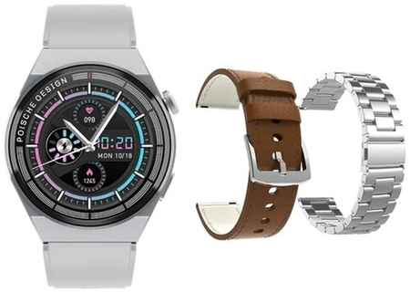 DT spare parts Умные часы Smart Watch GT3 Max (Porsche Design) мужские 46 mm. + 3 ремешка в комплекте 19848338893949