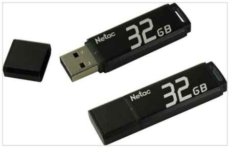 USB флеш-накопитель 32GB Netac U351 черный USB 2.0 NT03U351N-032G-20BK 19848341120737