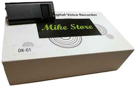 Цифровой мини диктофон Mike Store DK-01 - 8 Gb встроеной памяти/до 100 часов записи/датчик звука/дисплей/клипса на одежду